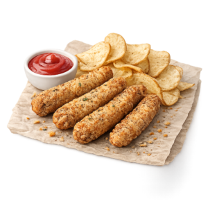 5pc Chicken Fries & Potato Crisps